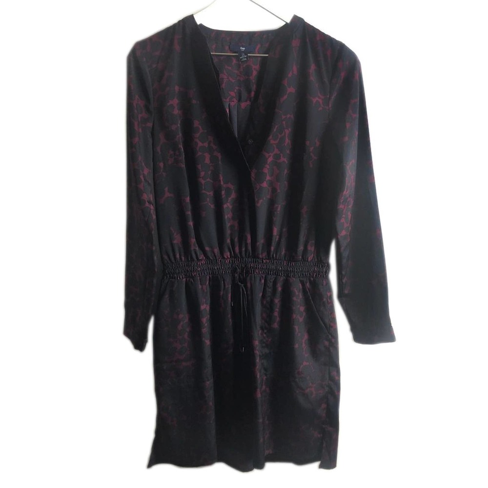 Gap V-Neck Size S Long Sleeve Floral Dress